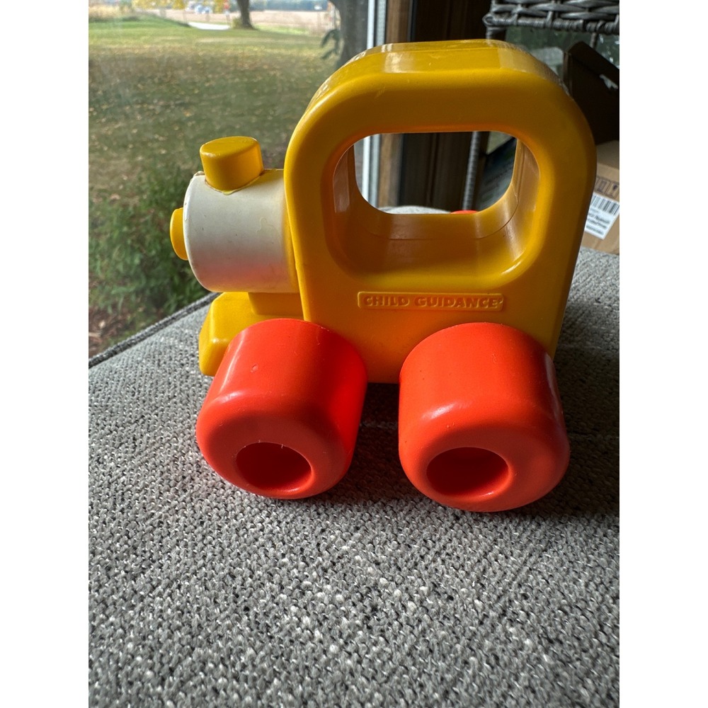 Child Guidance WeeWheels Yellow Orange‎ Toy Car 1994 CBS Vintage Truck